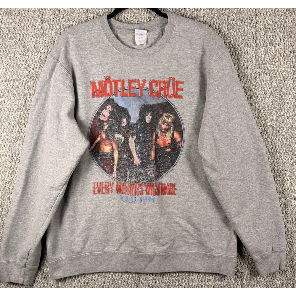Motley Crue Every Mothers Nightmare Tour 1984 Sweatshirt L Rock Band Concert
